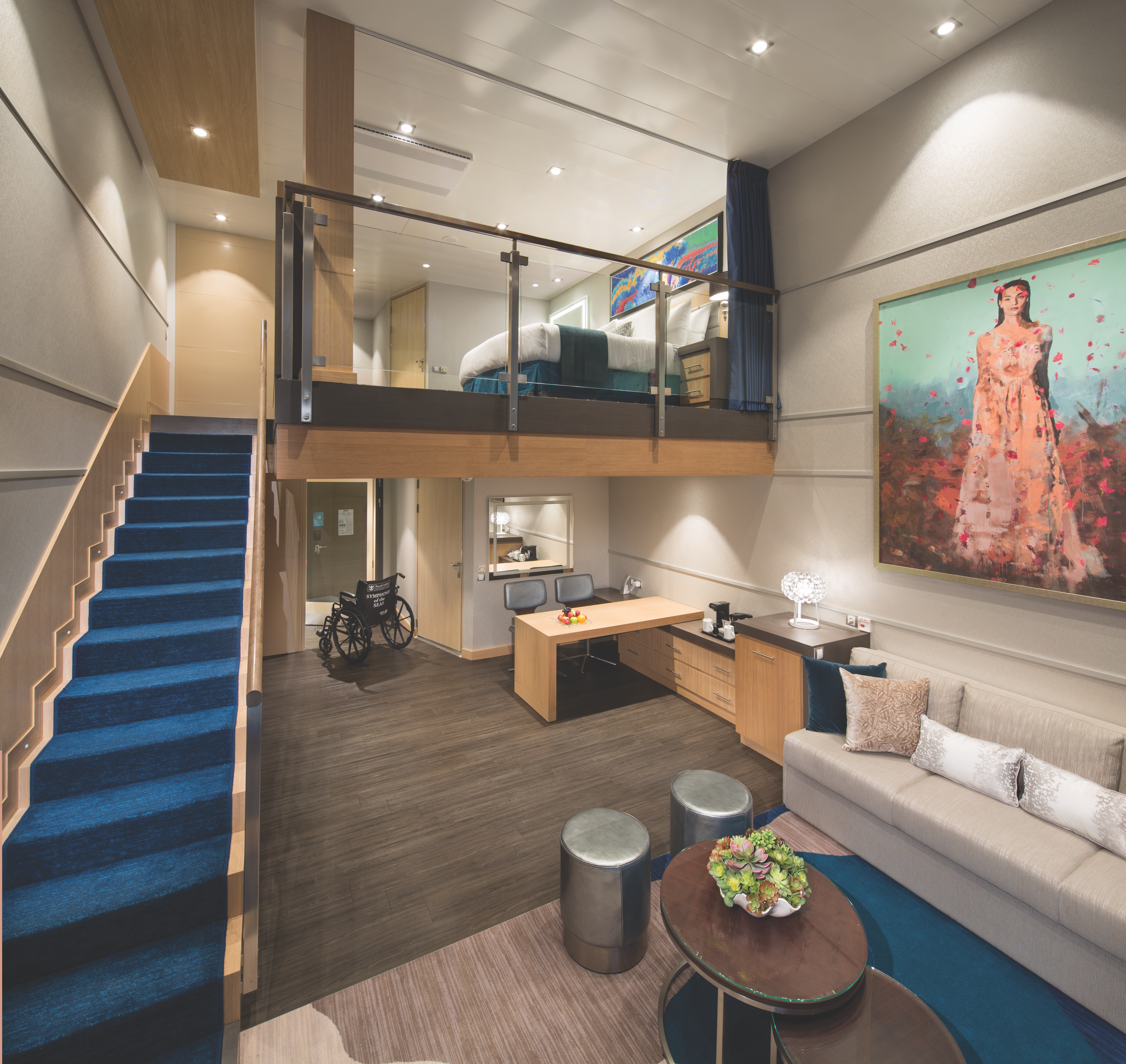 Symphony of the Seas Crown Loft Suite with Balcony
